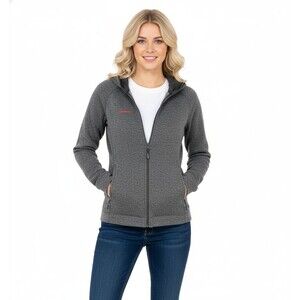 Mammut Sweatshirt Womens Zip Up Hoodie Jacket Size Medium Wool Darrington Gray